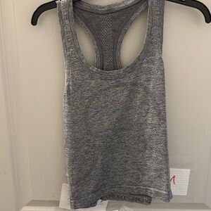 Lululemon Gray Waist-Length Swiftly Tank